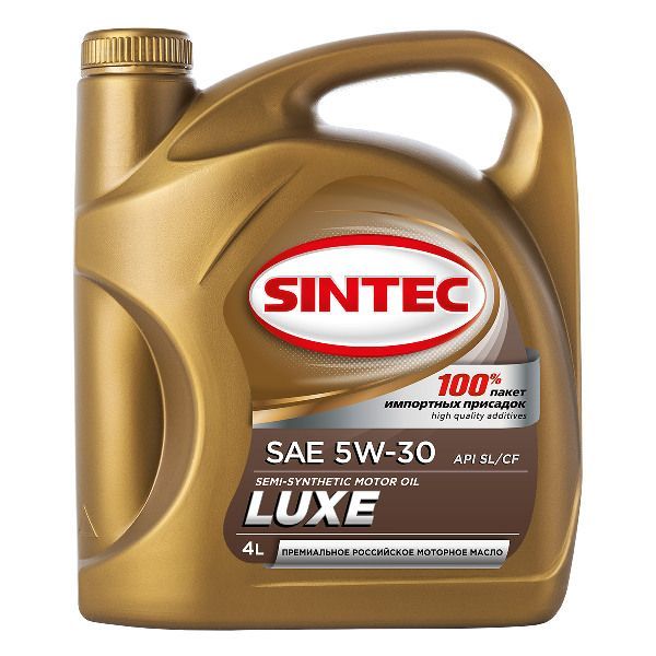 Sintec Luxe 5W-30 API SL/CF полусинтетическое 4 л 801980